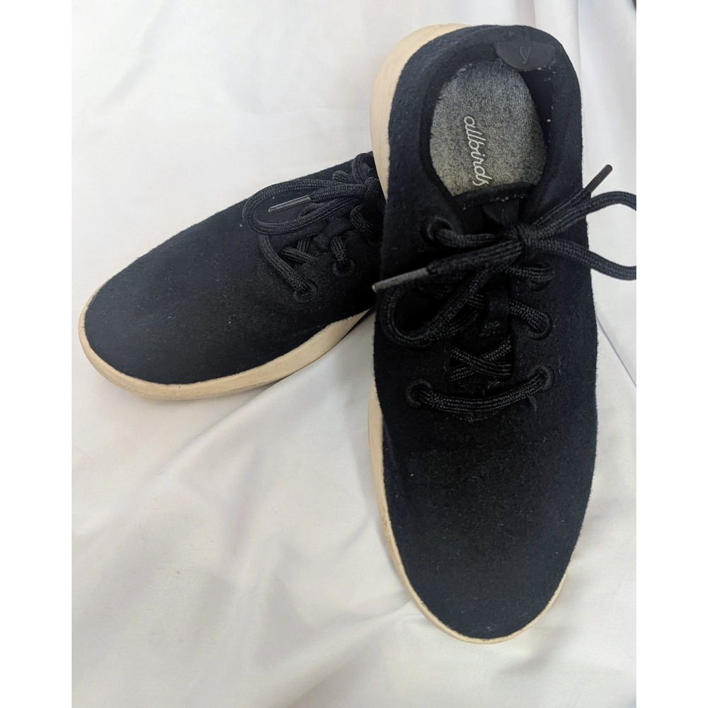 Allbirds Womens Wool Black Sneakers Size‎ 9 0920 NV1